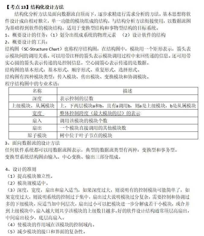 2023年下半年计算机二级《软件工程基础》基础考点知识三(图1)